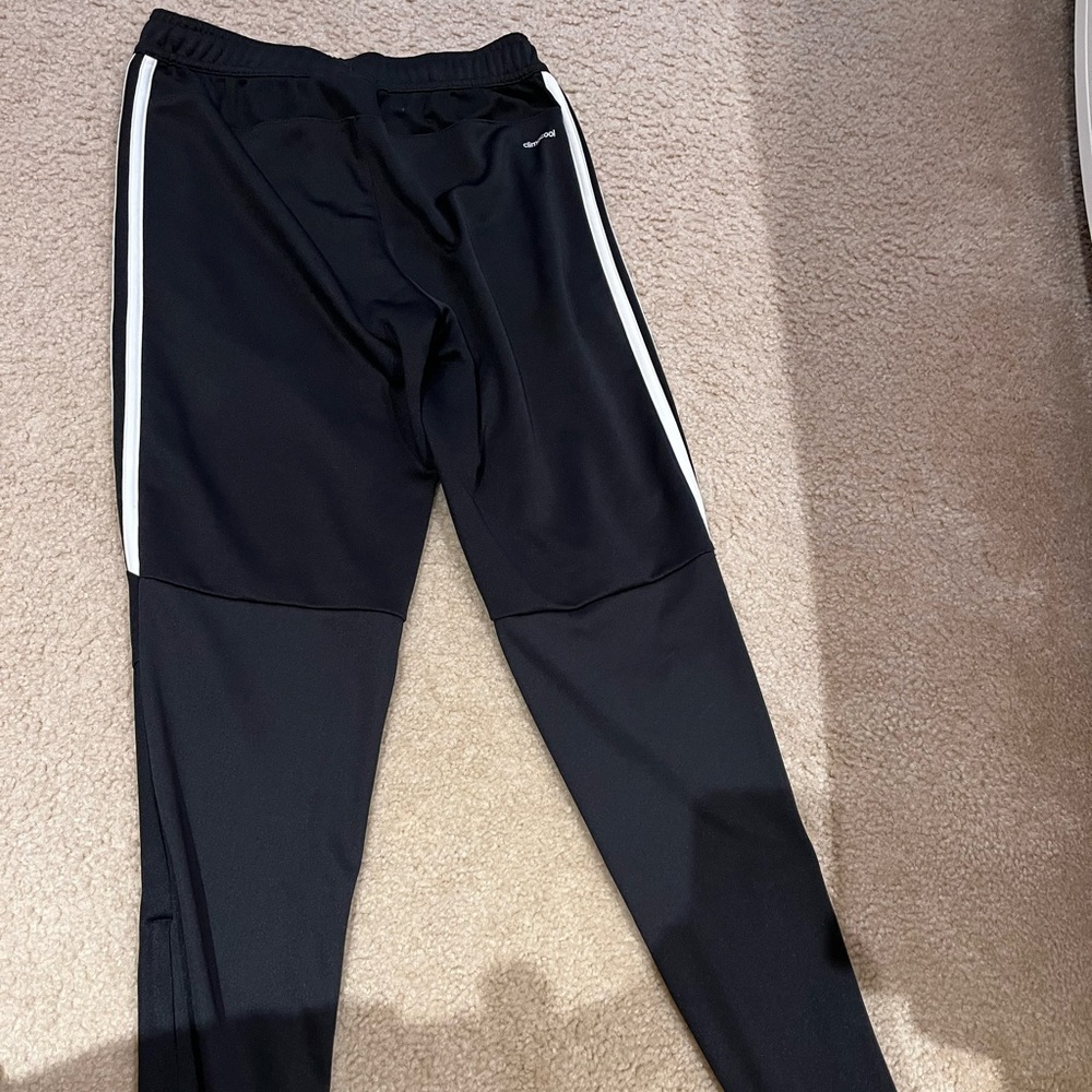Youth Black Adidas Track Pants